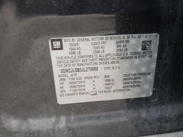 Photo 10 from auction – 2018 CHEVROLET TRAX 1LT with VIN 3GNCJLSB3JL279689