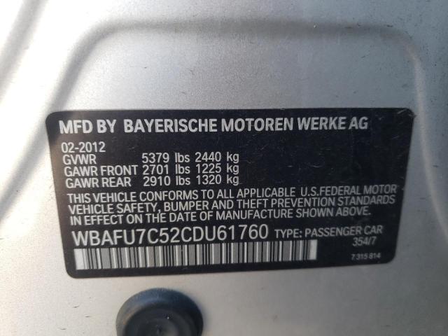 Photo 10 from auction – 2012 BMW 535 XI with VIN WBAFU7C52CDU61760