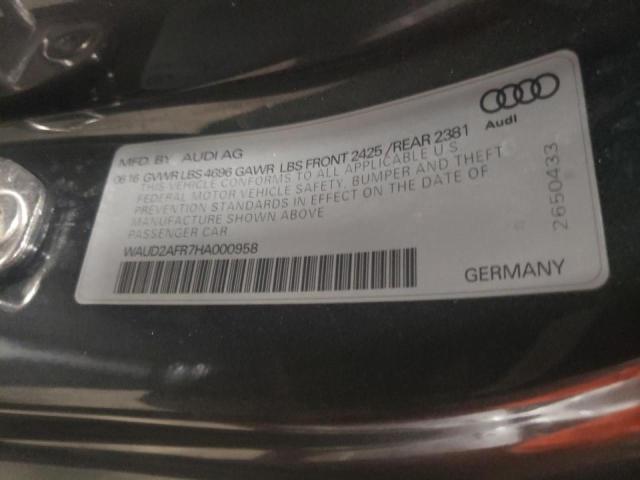 Photo 10 from auction – 2017 AUDI A5 SPORT with VIN WAUD2AFR7HA000958