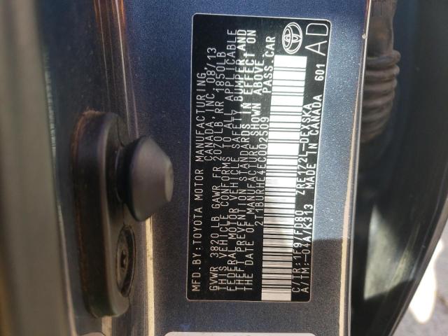 Photo 10 from auction – 2014 TOYOTA COROLLA L with VIN 2T1BURHE4EC002509