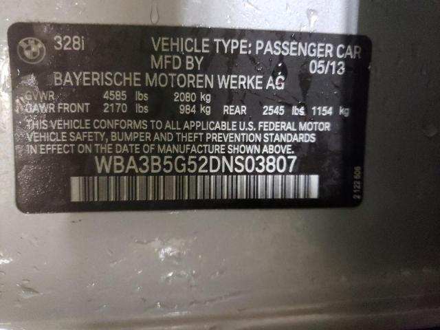 Photo 10 from auction – 2013 BMW 328 XI SUL with VIN WBA3B5G52DNS03807