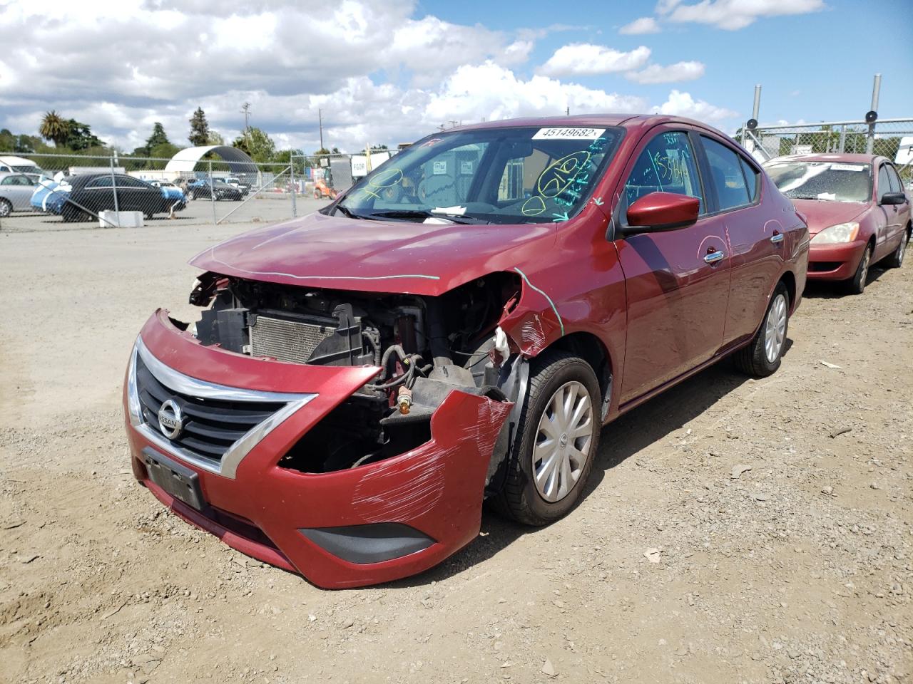 Photo 2 from auction – 2017 NISSAN VERSA S with VIN 3N1CN7AP6HK433588