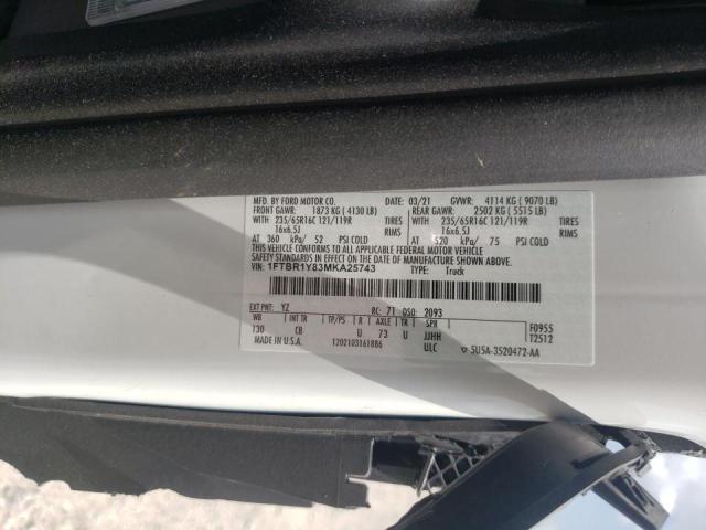 Photo 10 from auction – 2021 FORD TRANSIT T- with VIN 1FTBR1Y83MKA25743