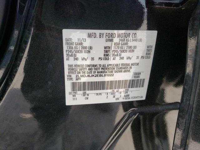 Photo 10 from auction – 2014 LINCOLN MKX with VIN 2LMDJ6JK2EBL01022