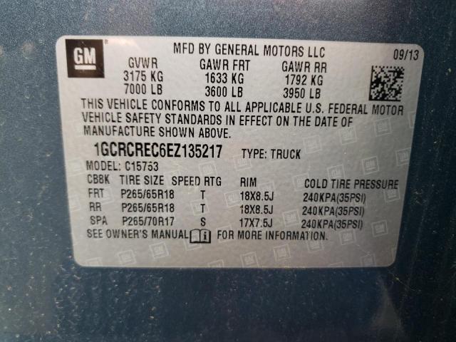 Photo 10 from auction – 2014 CHEVROLET silverado with VIN 1GCRCREC6EZ135217