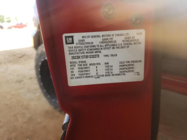 Photo 10 from auction – 2005 CHEVROLET SILVERADO with VIN 2GCEK13T951232278