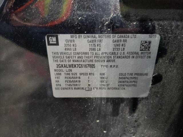 Foto 10 de la subasta – 2012 GMC TERRAIN SL con VIN 2GKALWEK7C6167805
