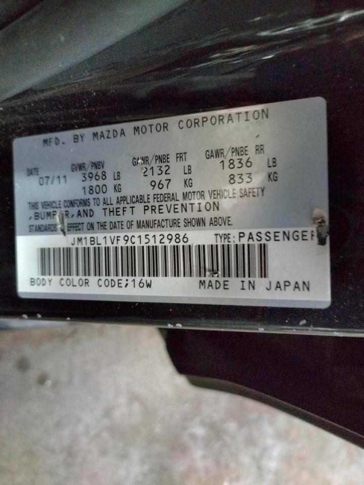 Photo 10 from auction – 2012 MAZDA 3 I with VIN JM1BL1VF9C1512986