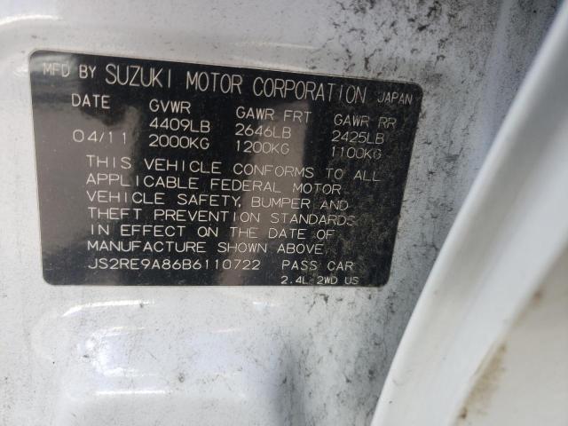 Photo 10 from auction – 2011 SUZUKI KIZASHI SP with VIN JS2RE9A86B6110722