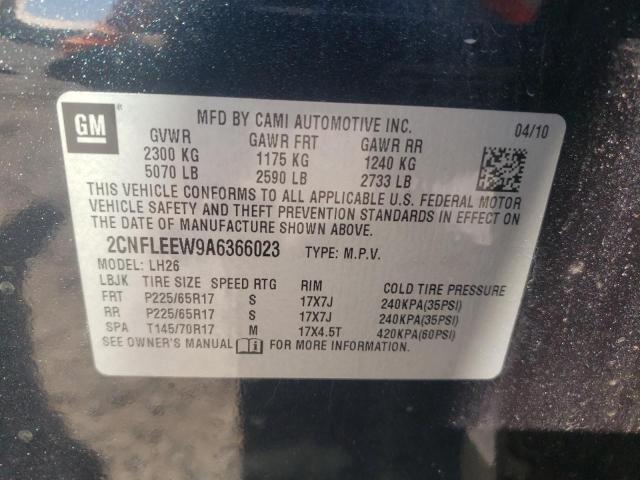 Photo 10 from auction – 2010 CHEVROLET EQUINOX LT with VIN 2CNFLEEW9A6366023