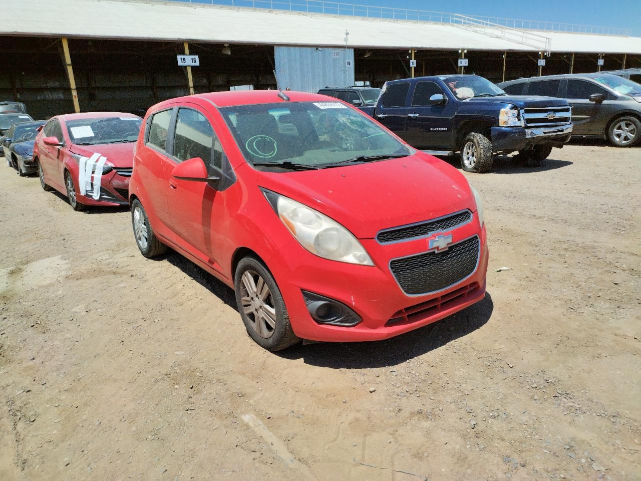 CHEVROLET SPARK 1LT 2014 с VIN KL8CD6S92EC456340 - Фото с аукциона