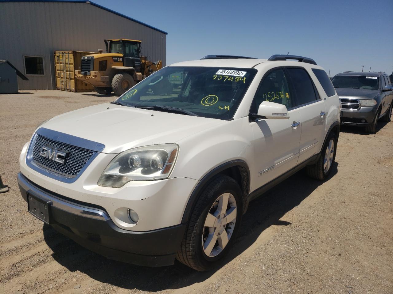 Photo 2 from auction – 2008 GMC ACADIA SLT with VIN 1GKER33738J237484