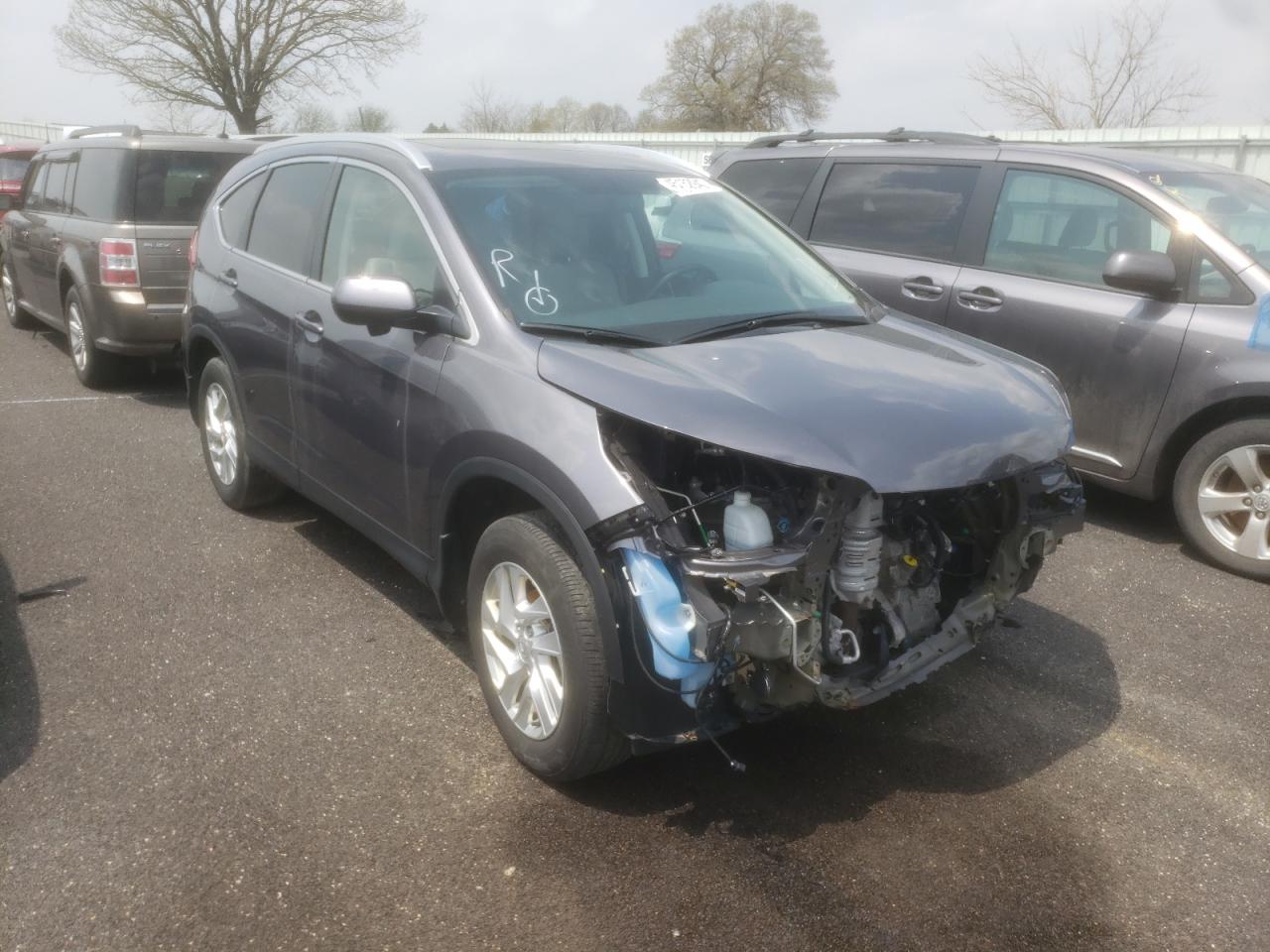 HONDA CR-V EXL 2015 with VIN 5J6RM4H74FL040572 - Photo from auction