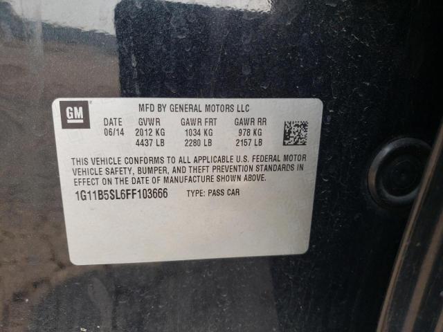 Photo 10 from auction – 2015 CHEVROLET MALIBU LS with VIN 1G11B5SL6FF103666