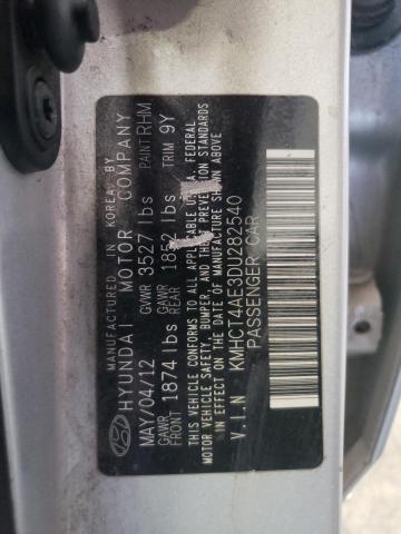 Photo 10 from auction – 2013 HYUNDAI ACCENT GLS with VIN KMHCT4AE3DU282540
