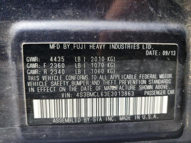 Photo 10 from auction – 2014 SUBARU LEGACY 2.5 with VIN 4S3BMCL63E3013863