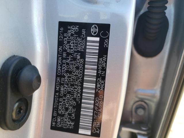 Photo 10 from auction – 2017 TOYOTA PRIUS PRIM with VIN JTDKARFP7H3003938
