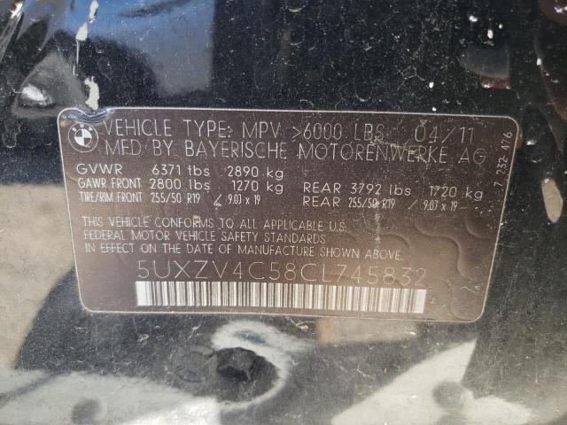 Photo 10 from auction – 2012 BMW X5 XDRIVE3 with VIN 5UXZV4C58CL745832