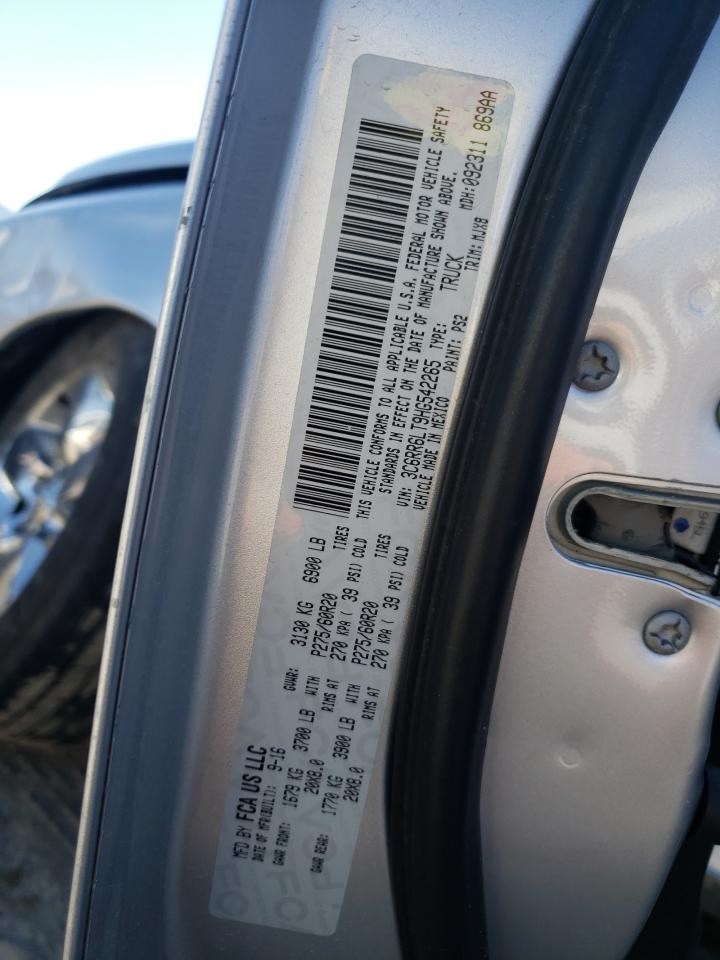 Photo 10 from auction – 2017 RAM 1500 SLT with VIN 3C6RR6LT9HG542265