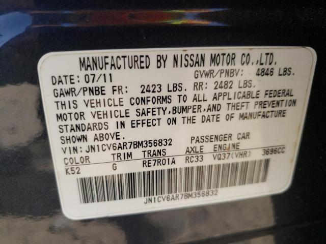 Photo 10 from auction – 2011 INFINITI G37 with VIN JN1CV6AR7BM356832