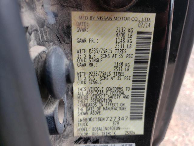 Photo 10 from auction – 2014 NISSAN FRONTIER S with VIN 1N6BD0CT8EN727347