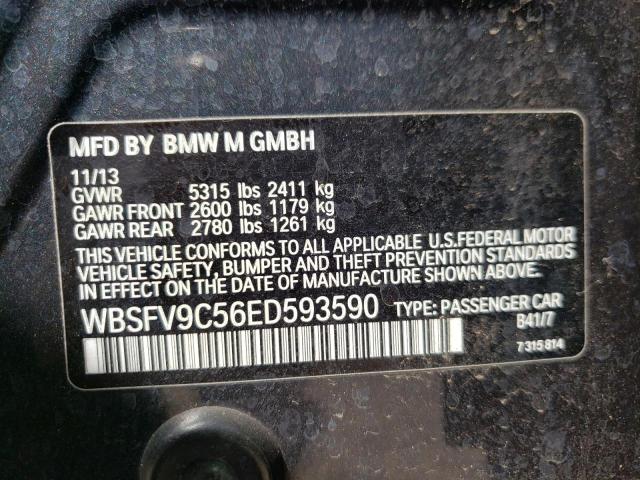 Photo 10 from auction – 2014 BMW M5 with VIN WBSFV9C56ED593590