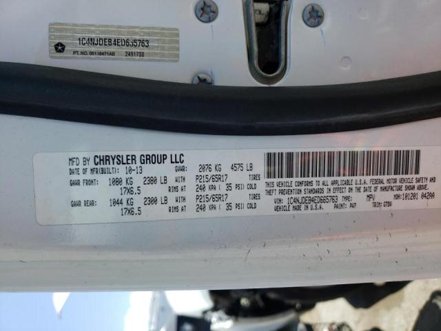 Photo 10 from auction – 2014 JEEP COMPASS LA with VIN 1C4NJDEB4ED665763