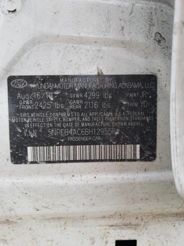 Photo 10 from auction – 2011 HYUNDAI SONATA GLS with VIN 5NPEB4AC6BH129558