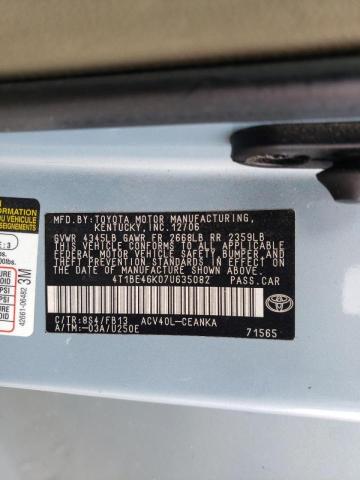 Photo 10 from auction – 2007 TOYOTA CAMRY CE with VIN 4T1BE46K07U635082