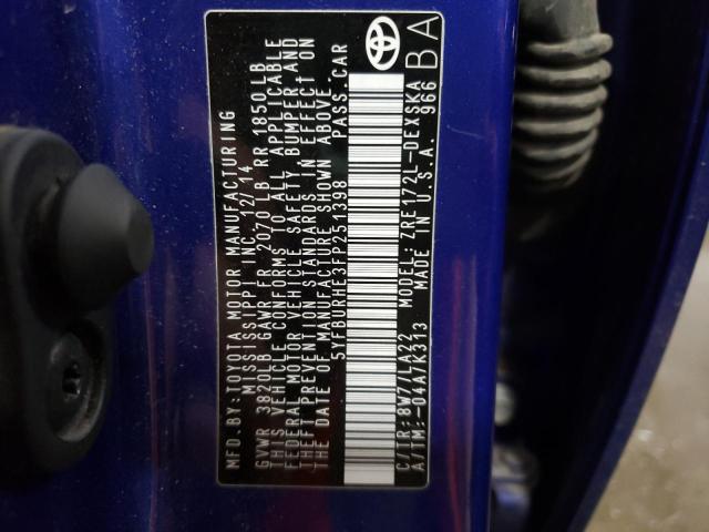 Photo 10 from auction – 2015 TOYOTA COROLLA L with VIN 5YFBURHE3FP251398