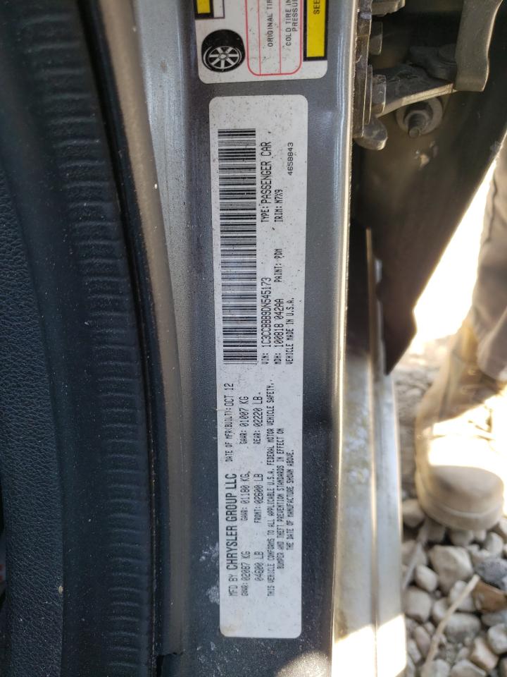 Photo 10 from auction – 2013 CHRYSLER 200 S with VIN 1C3CCBBB9DN545173