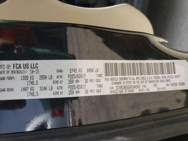 Photo 10 from auction – 2016 DODGE GRAND CARA with VIN 2C4RDGBG6GR164349
