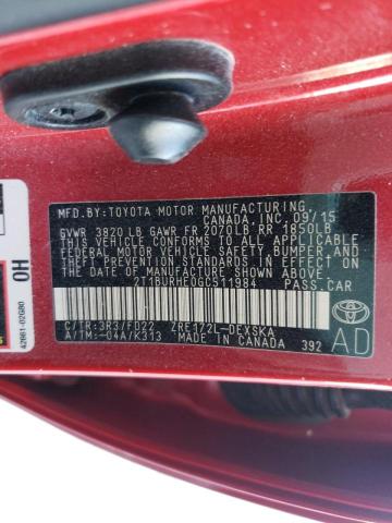 Photo 10 from auction – 2016 TOYOTA COROLLA L with VIN 2T1BURHE0GC511984