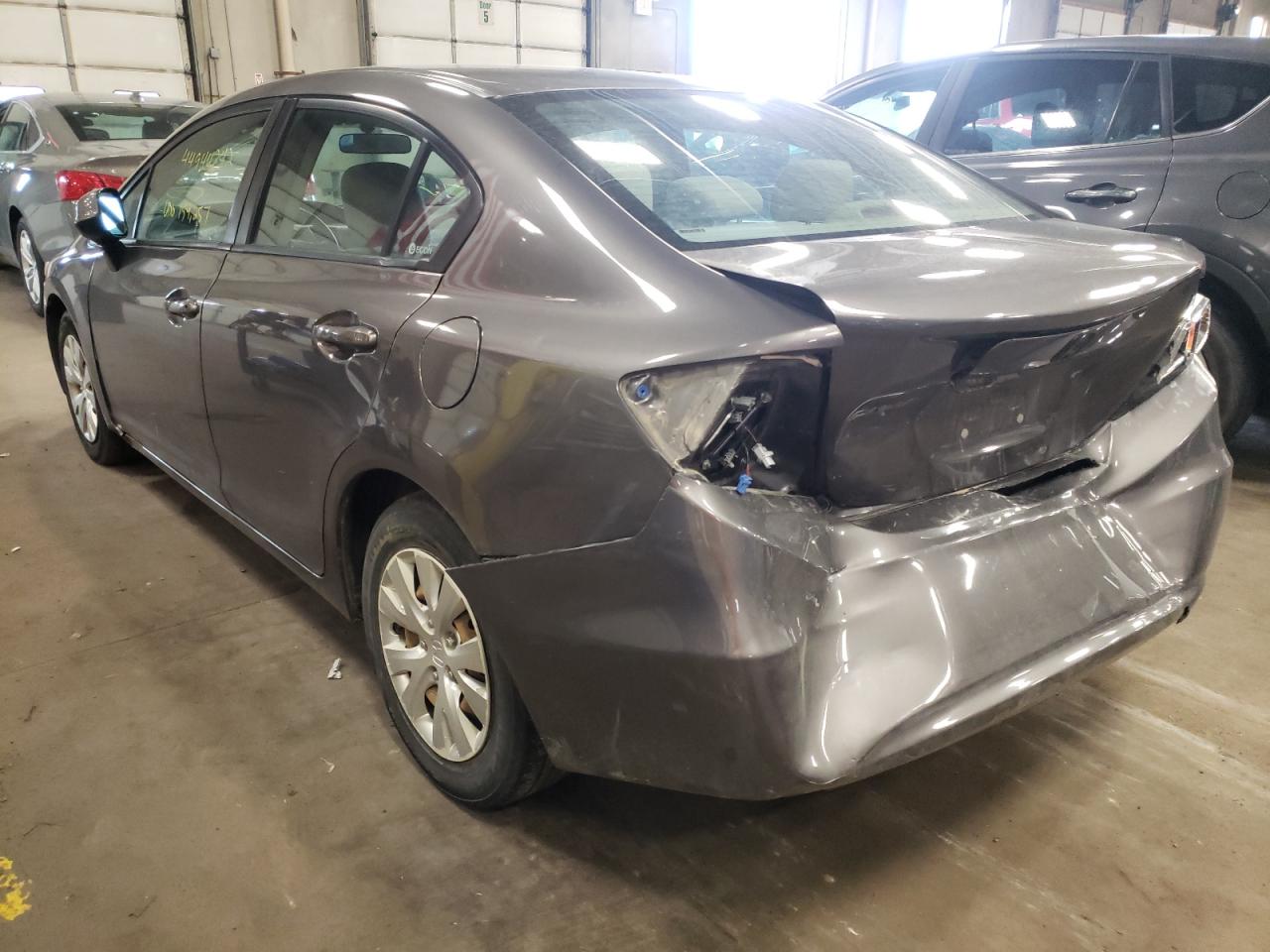 Photo 3 from auction – 2012 HONDA CIVIC LX with VIN 19XFB2F58CE106520