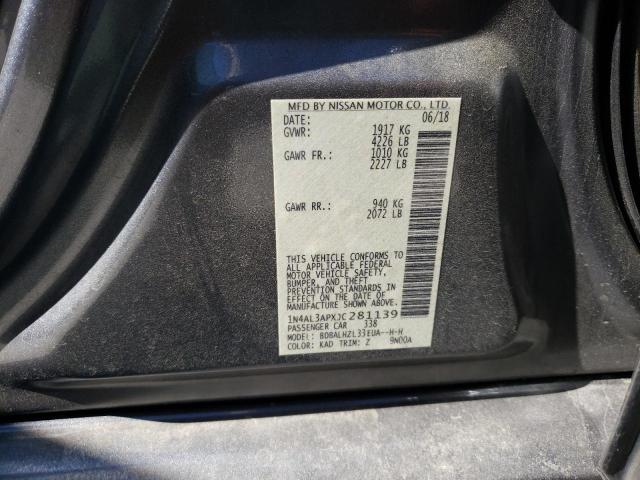 Photo 10 from auction – 2018 NISSAN ALTIMA 2.5 with VIN 1N4AL3APXJC281139