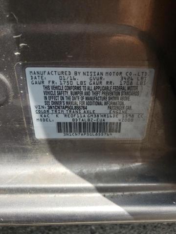 Photo 10 from auction – 2016 NISSAN VERSA S with VIN 3N1CN7AP5GL855764