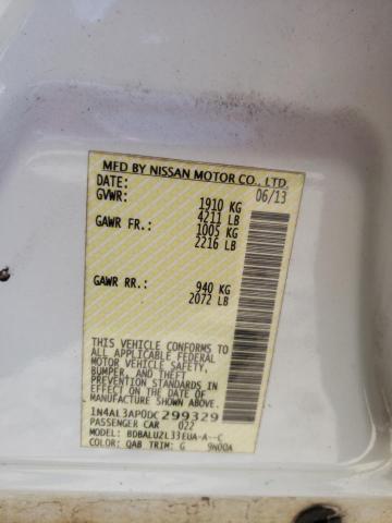 Photo 10 from auction – 2013 NISSAN ALTIMA 2.5 with VIN 1N4AL3AP0DC299329