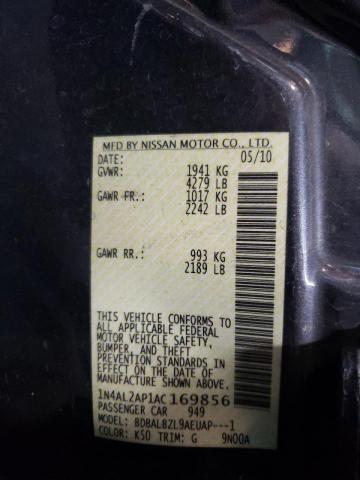 Photo 10 from auction – 2010 NISSAN ALTIMA BAS with VIN 1N4AL2AP1AC169856
