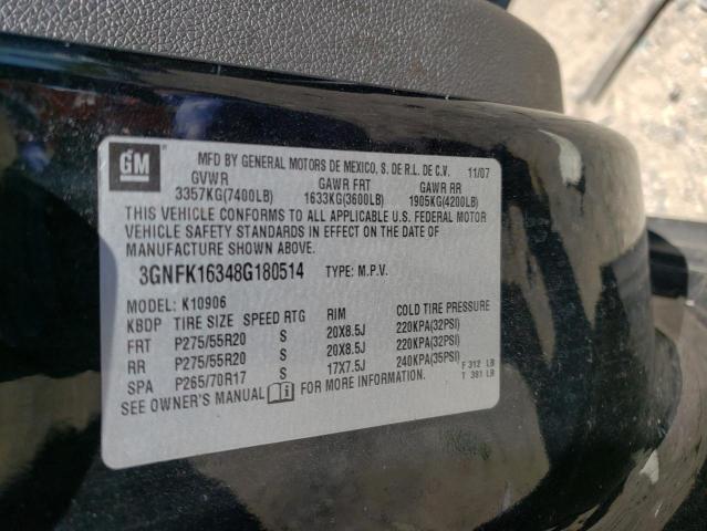 Photo 10 from auction – 2008 CHEVROLET SUBURAN with VIN 3GNFK16348G180514