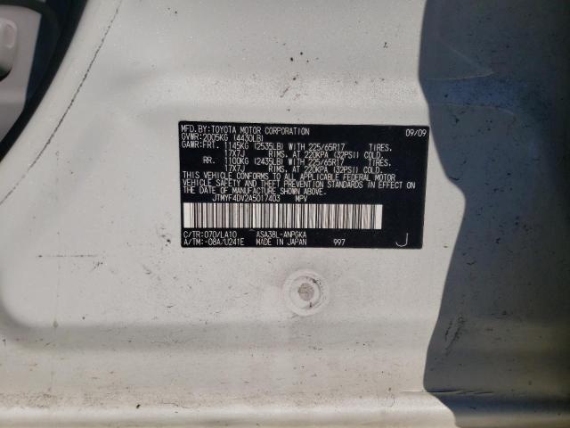 Photo 10 from auction – 2010 TOYOTA RAV4 LIMIT with VIN JTMYF4DV2A5017403