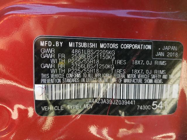 Photo 10 from auction – 2018 MITSUBISHI OUTLANDER with VIN JA4AZ3A39JZ039441