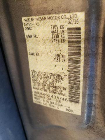 Photo 10 from auction – 2016 NISSAN MAXIMA 3.5 with VIN 1N4AA6AP6GC438746