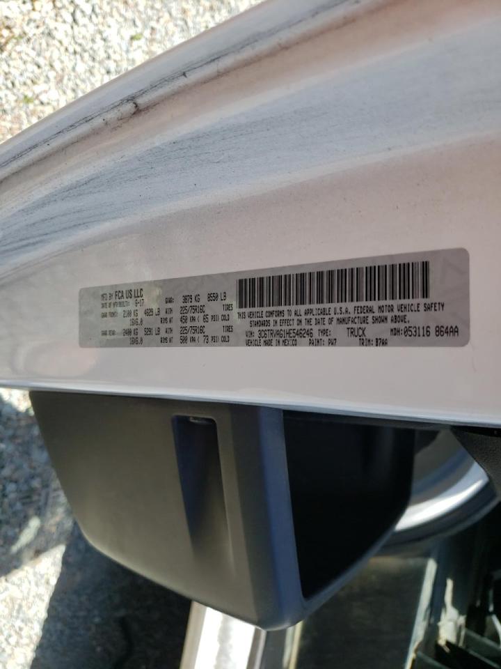 Photo 10 from auction – 2017 RAM PROMASTER with VIN 3C6TRVAG1HE546246