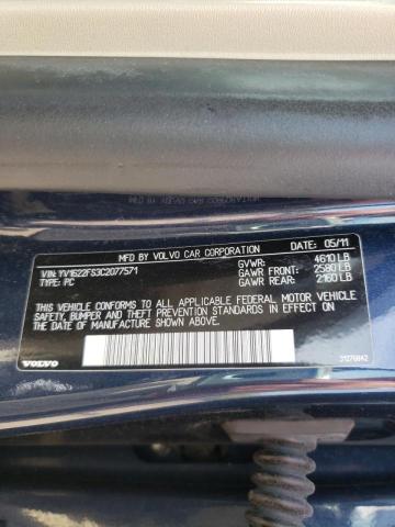 Photo 10 from auction – 2012 VOLVO S60 T5 with VIN YV1622FS3C2077571