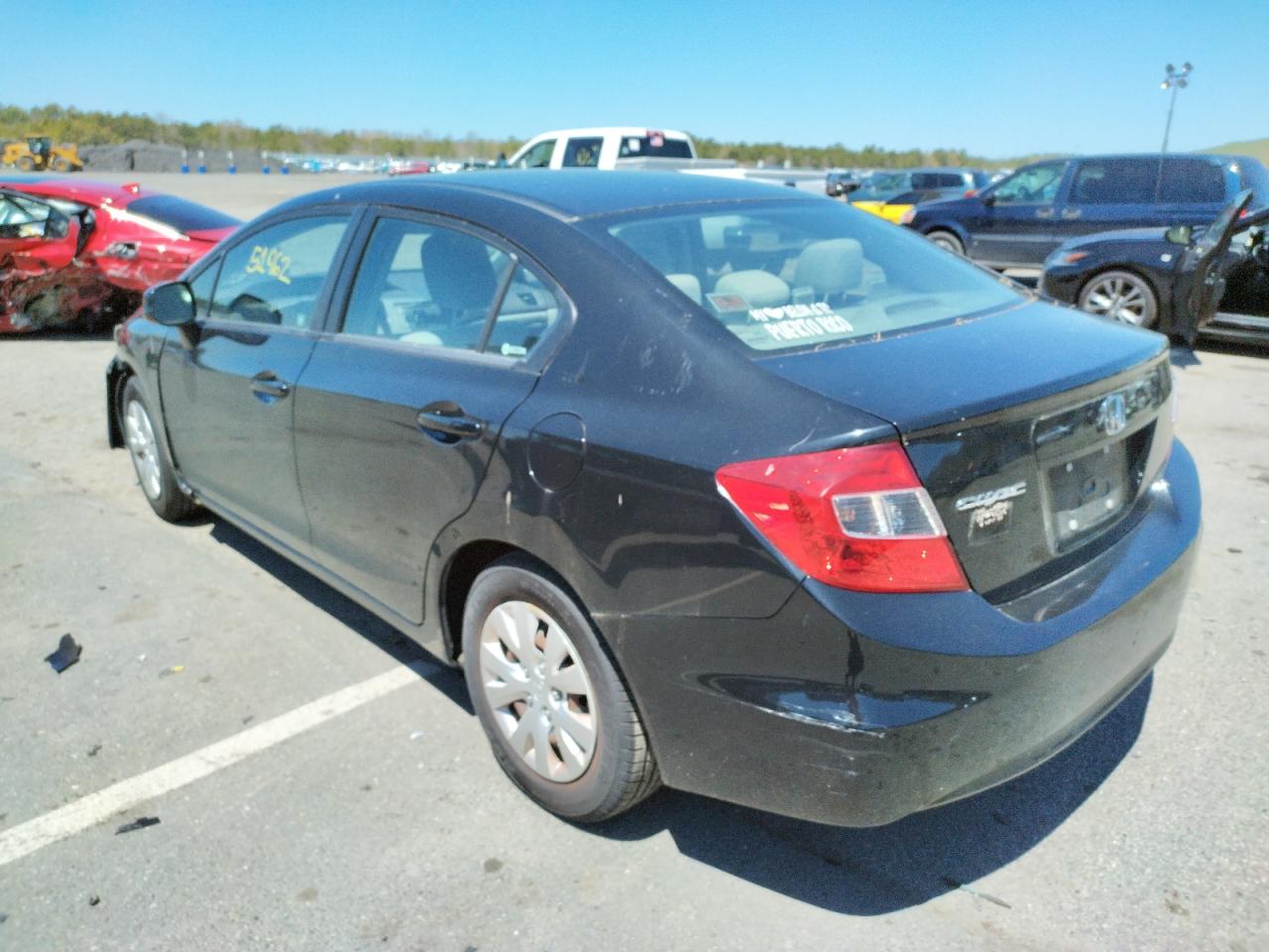 Photo 3 from auction – 2012 HONDA CIVIC LX with VIN 19XFB2F58CE374385