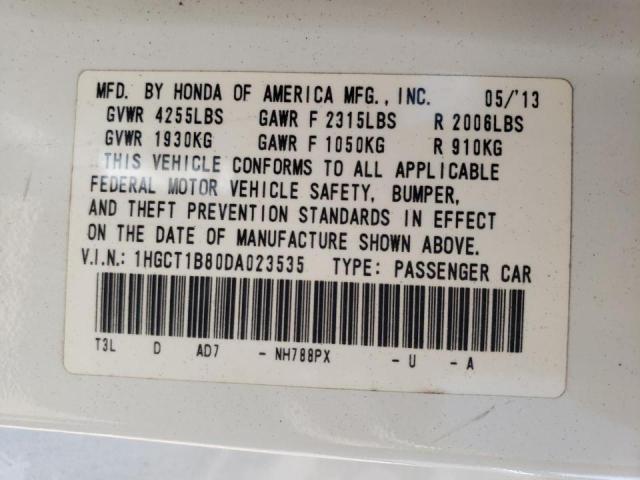 Photo 10 from auction – 2013 HONDA ACCORD EXL with VIN 1HGCT1B80DA023535