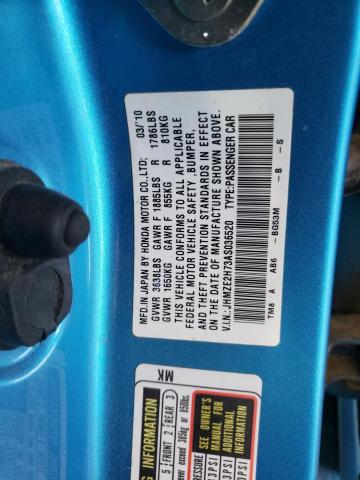 Photo 10 from auction – 2010 HONDA INSIGHT with VIN JHMZE2H73AS036520