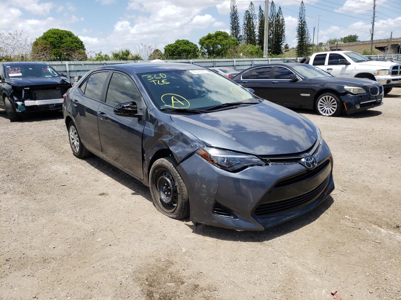 TOYOTA COROLLA L 2019 with VIN 2T1BURHEXKC156928 - Photo from auction