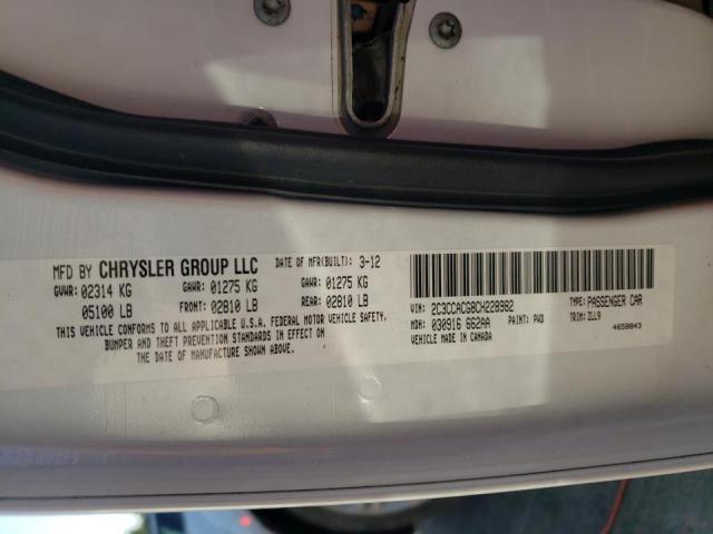 Photo 10 from auction – 2012 CHRYSLER 300 LIMITE with VIN 2C3CCACG8CH228982