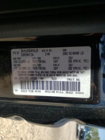 Photo 10 from auction – 2001 DODGE RAM 1500 with VIN 1B7HC13Z01J244399
